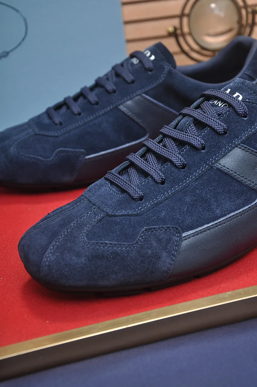 Men's shoes 💰560💶【PRADA】Couple's casual shoes, originally developed 1:1, made of high-mercerized cowhide with imported cowhide, silk sheepskin lining, rubber outsole, comfortable and soft on the feet, size for women: 35 to 41. Male 38 to 48💰🔥🔥🔥🔥🔥